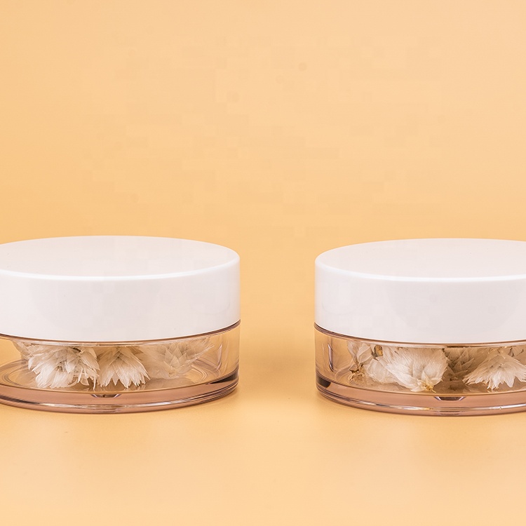 120g big size no logo round plastic gel container packaging PETG cream jar