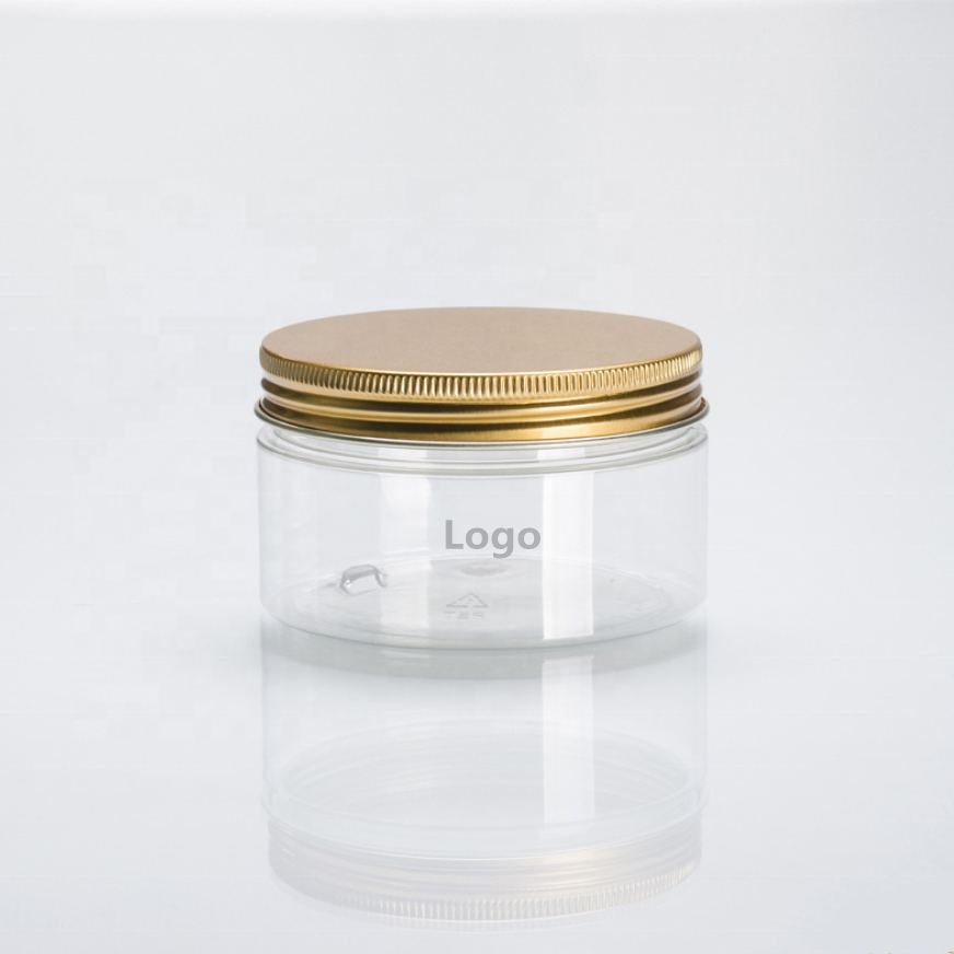 120g transparent face scrub clear scrub jar