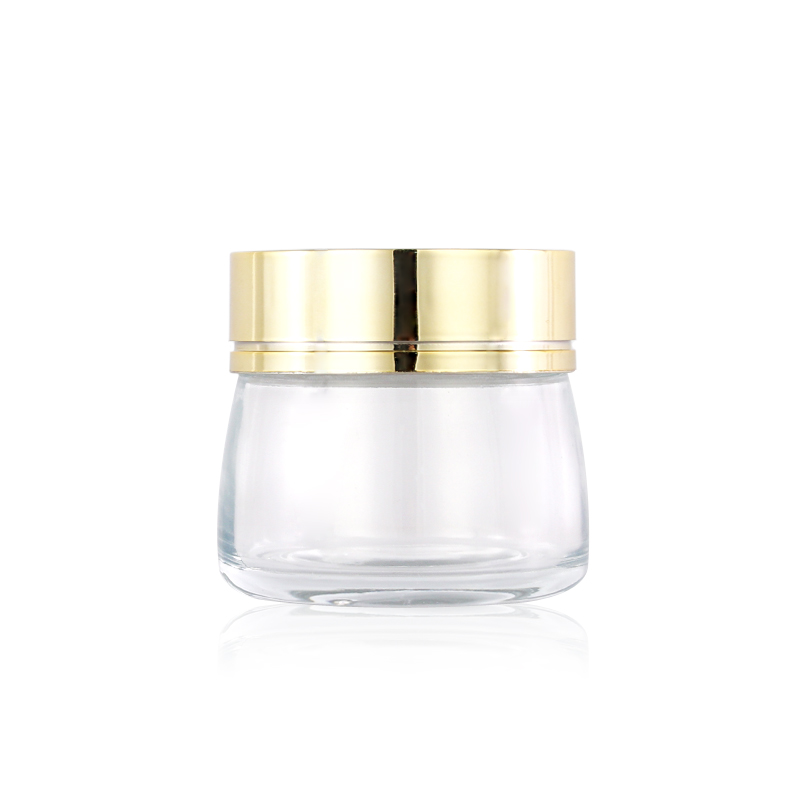 120g wide mouth glass cosmetic cream jar with plastic lid