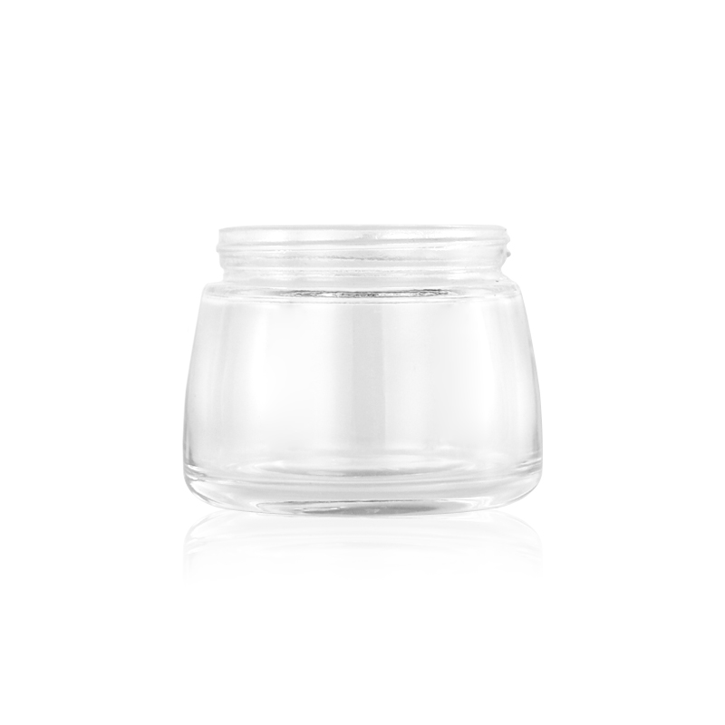 120g wide mouth glass cosmetic cream jar with plastic lid