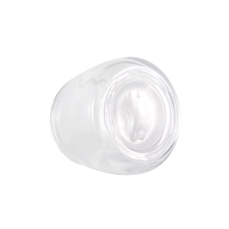 120g wide mouth glass cosmetic cream jar with plastic lid