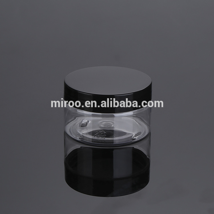 120ml 120g 4oz Empty Clear Round Plastic PET Cosmetic Cream Food Jar with 68mm 68/400 Neck Screw Lid