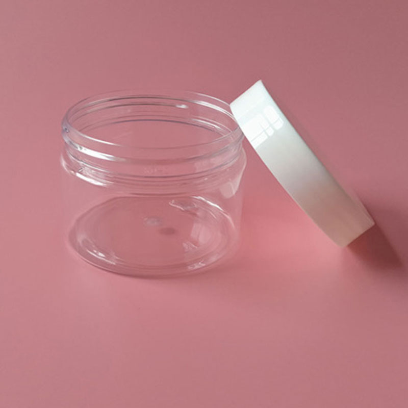 120ml 150ml 200ml 250ml wide-mouth clear PET jar  cosmetics canning jar 4oz 5oz 6.5oz 8oz