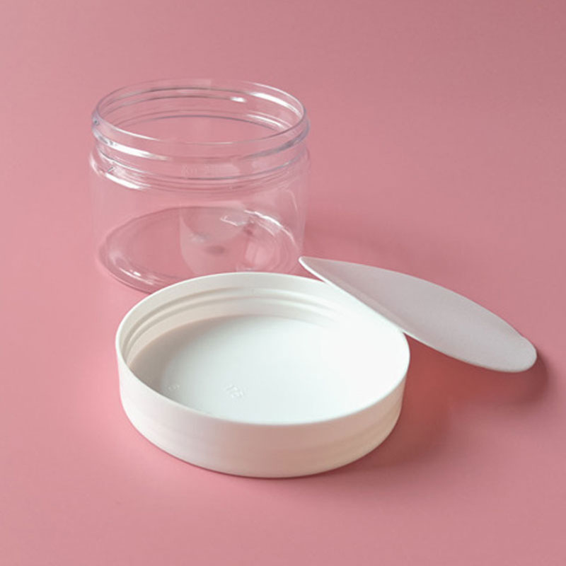 120ml 150ml 200ml 250ml wide-mouth clear PET jar cosmetics canning jar 4oz 5oz 6.5oz 8oz