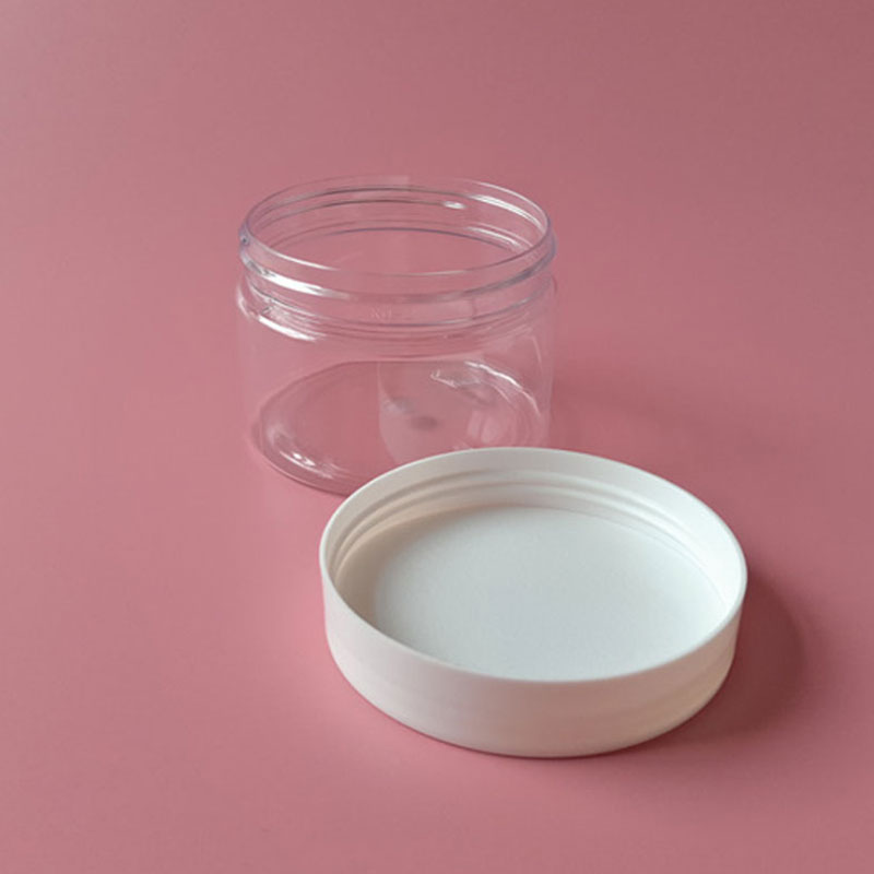 120ml 150ml 200ml 250ml wide-mouth clear PET jar cosmetics canning jar 4oz 5oz 6.5oz 8oz