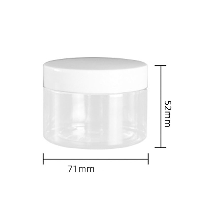 120ml 150ml 200ml 250ml wide-mouth clear PET jar cosmetics canning jar 4oz 5oz 6.5oz 8oz