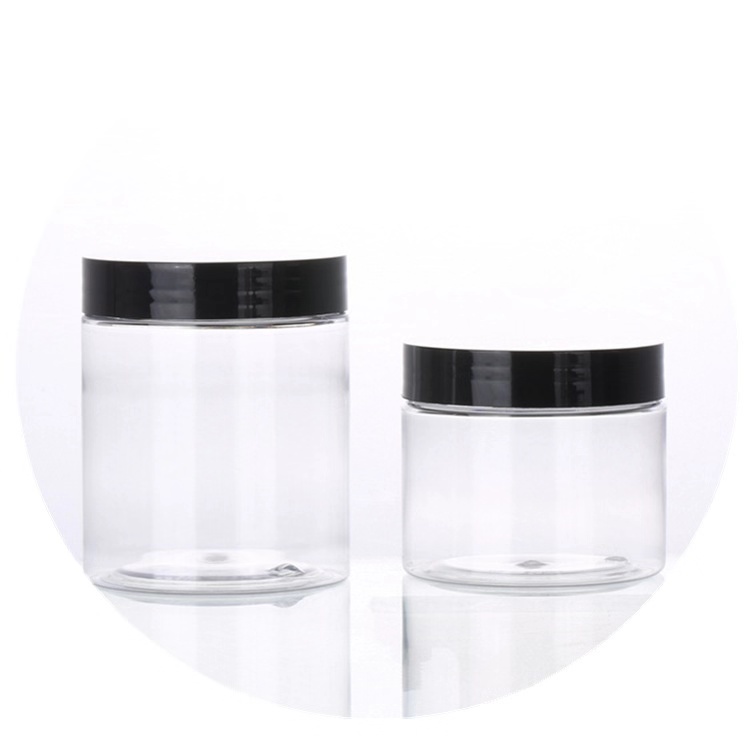 120ml 150ml 200ml 250ml wide-mouth clear PET jar mask cosmetics canning jar 4oz 5oz 6.5oz 8oz