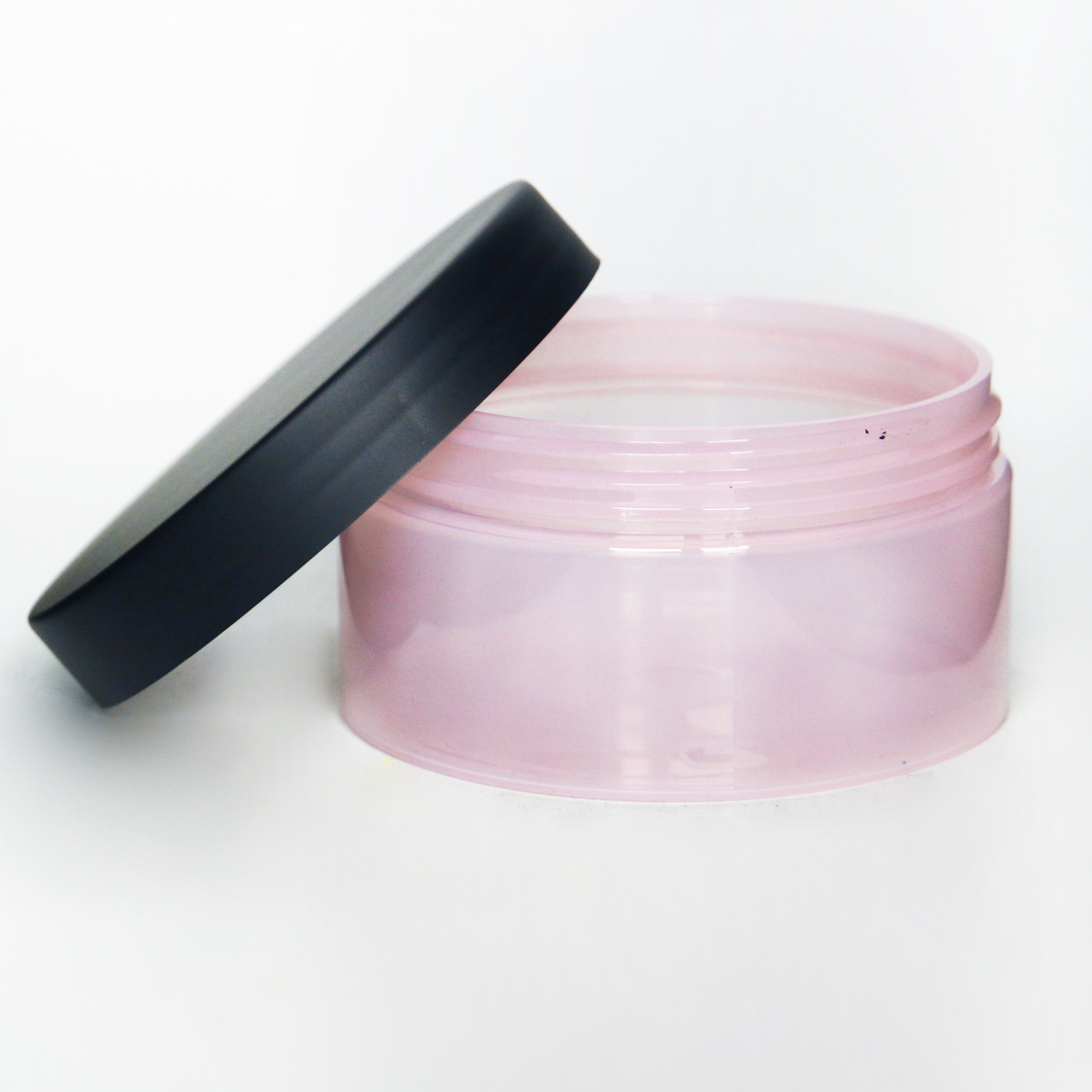 120ml 150ml 250ml plastic face cream jar Dark Transparent Lid Skin care Can PET pot en plastique cosmetique cosmetic jar
