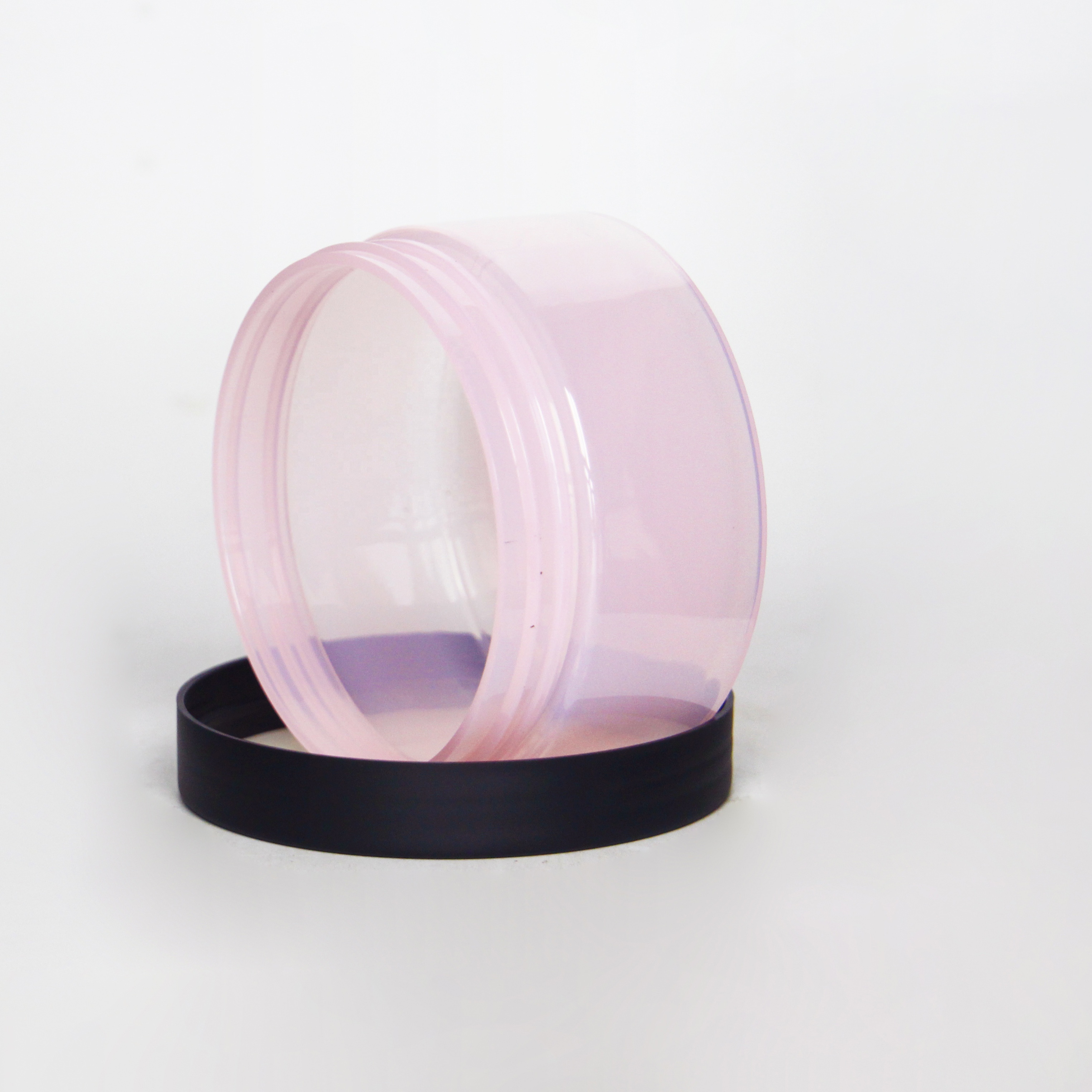 120ml 150ml 250ml plastic face cream jar Dark Transparent Lid Skin care Can PET pot en plastique cosmetique cosmetic jar
