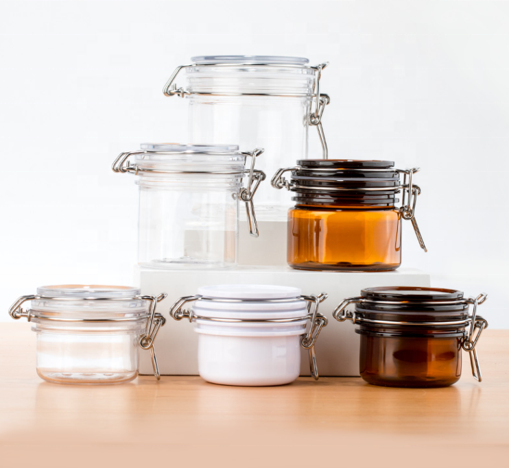 120ml 200ml 300ml 500ml pet cosmetic seal face cream jar