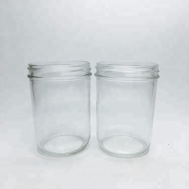 120ml 220ml 350ml Glass Mason Jar With Metal Lid/ Wide Mouth Mason Jam Jar