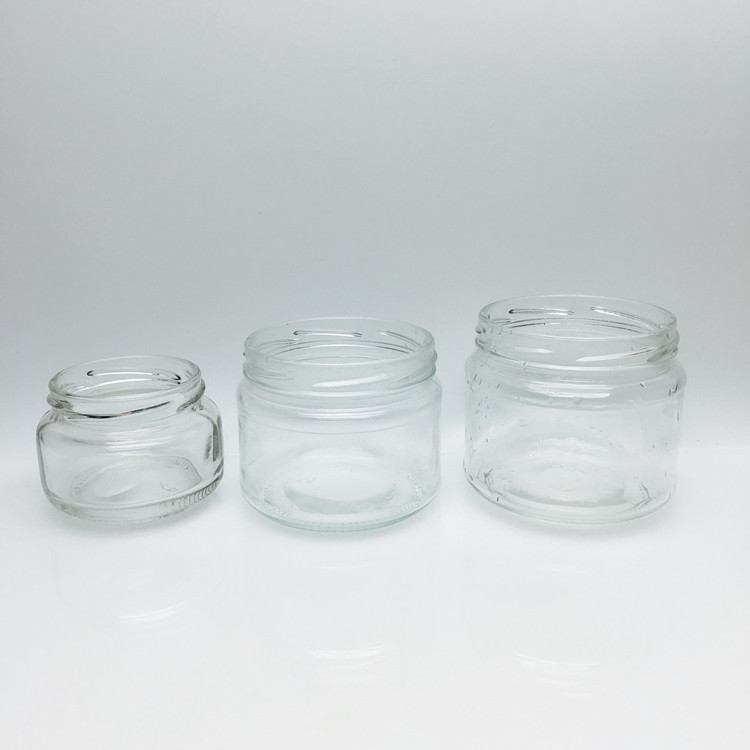 120ml 250ml 300ml 4oz 8oz 10oz Wide mouth round glass coconut honey jar with lug cap