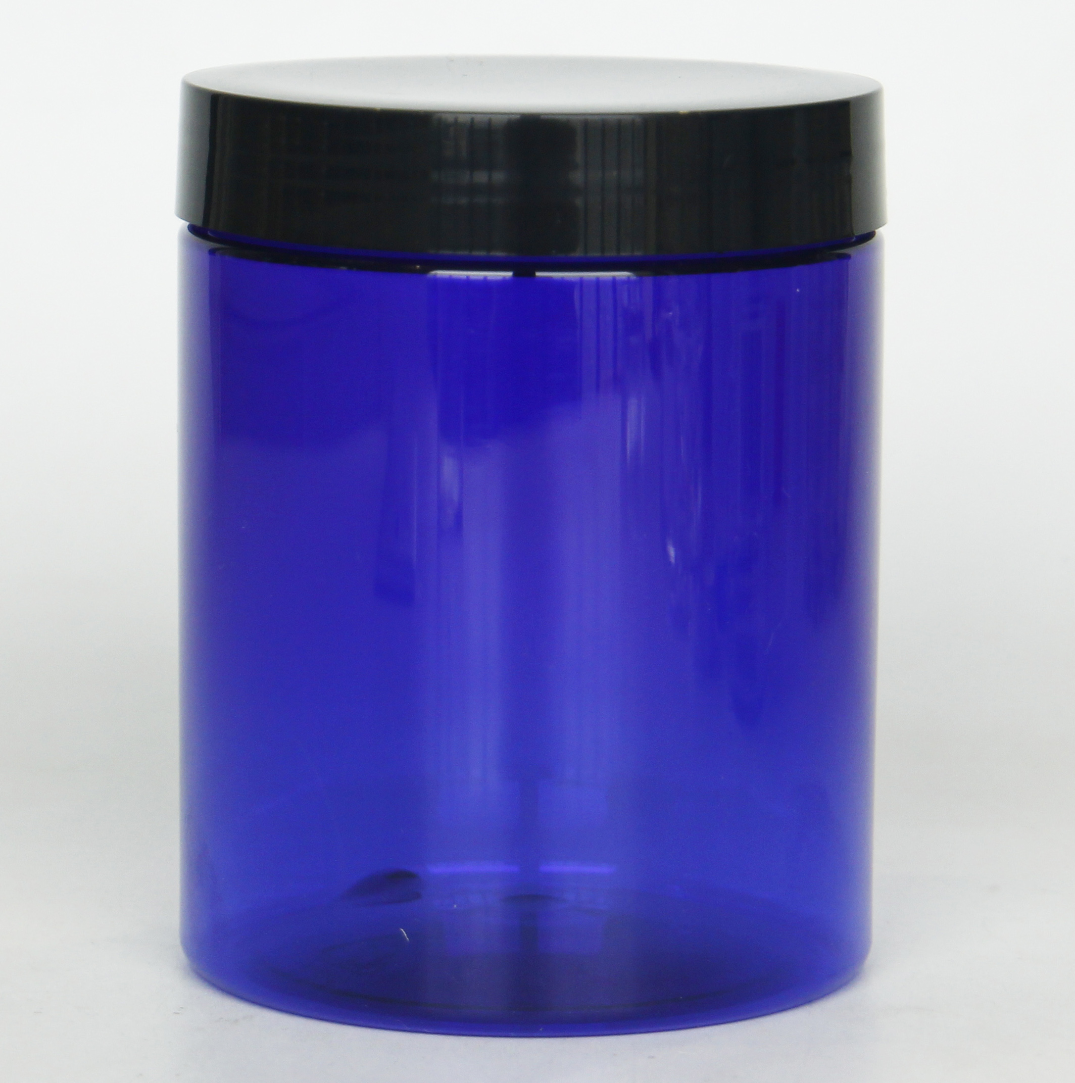 120ml 250ml 8oz 4oz 2oz Plastic Jar skincare packaging jar cream Jars straight-sided cream butter containers with white lid