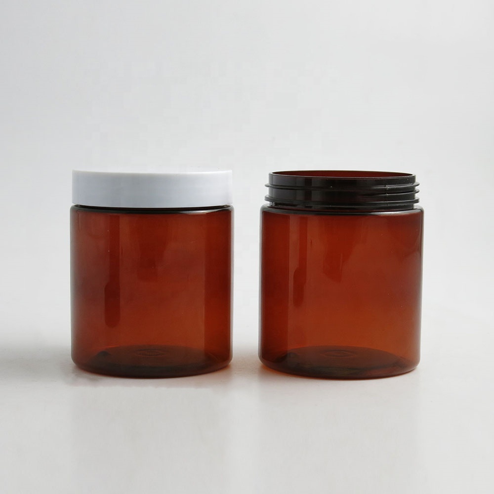 120ml 250ml Frosted PET High-Grade Skin Care Cosmetics Packaging Container Cream Jar with Aluminum Cover