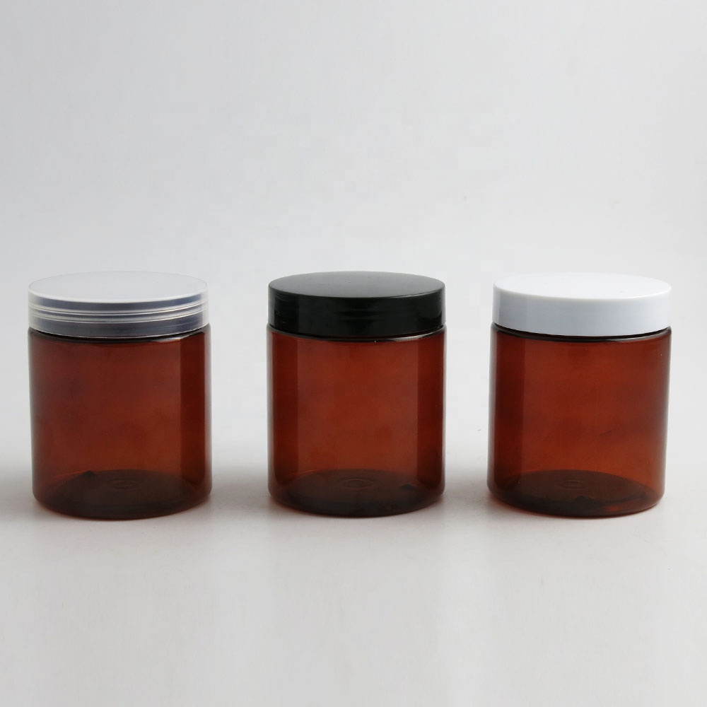 120ml 250ml Frosted PET High-Grade Skin Care Cosmetics Packaging Container Cream Jar with Aluminum Cover