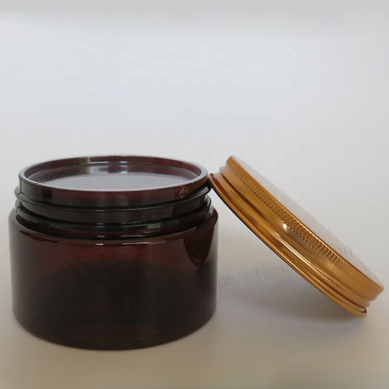 120ml 250ml Frosted PET High-Grade Skin Care Cosmetics Packaging Container Cream Jar with Aluminum Cover