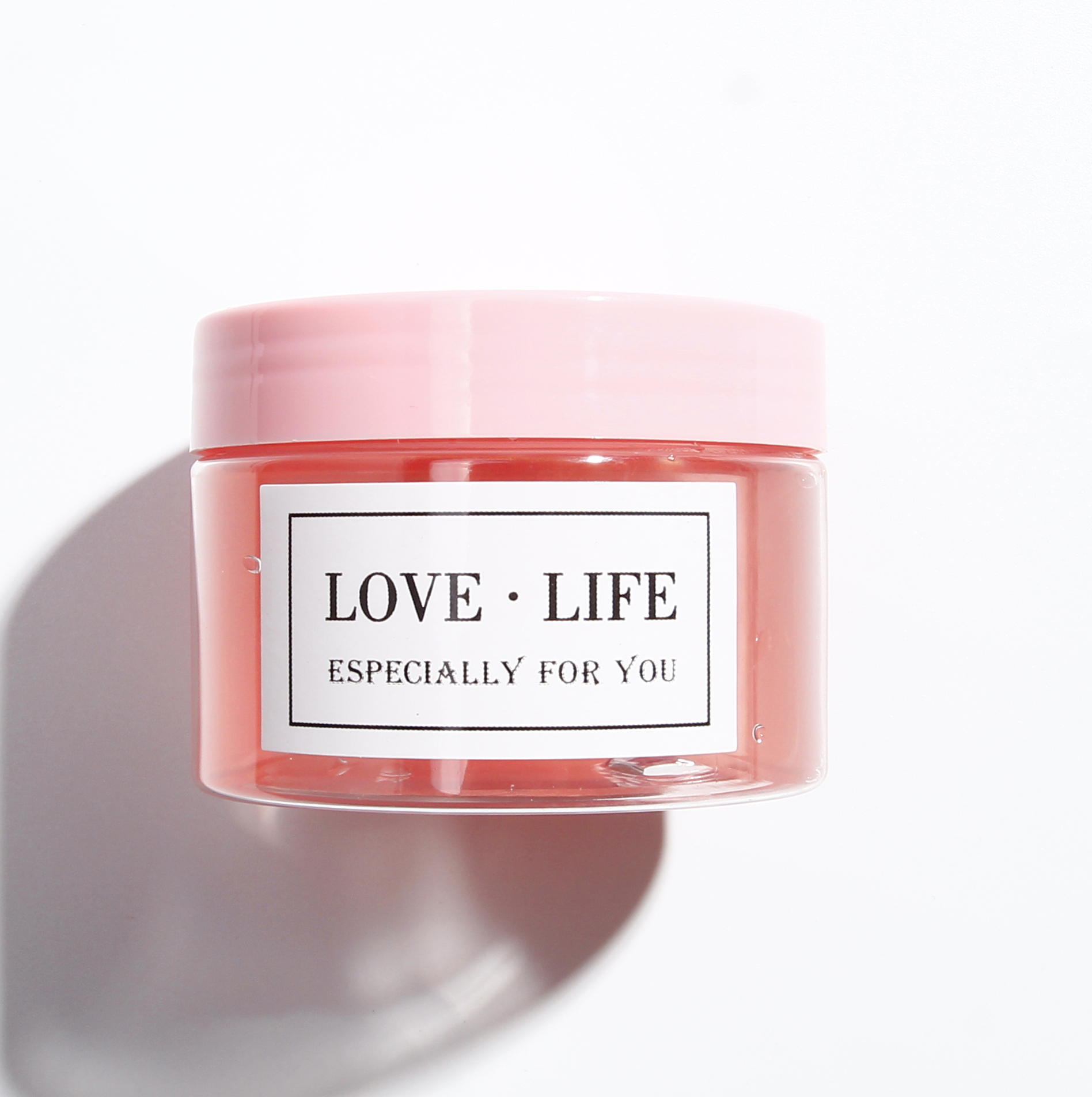120ml 4 oz Pink Plastic Jars with Lids Body Cosmetic Containers