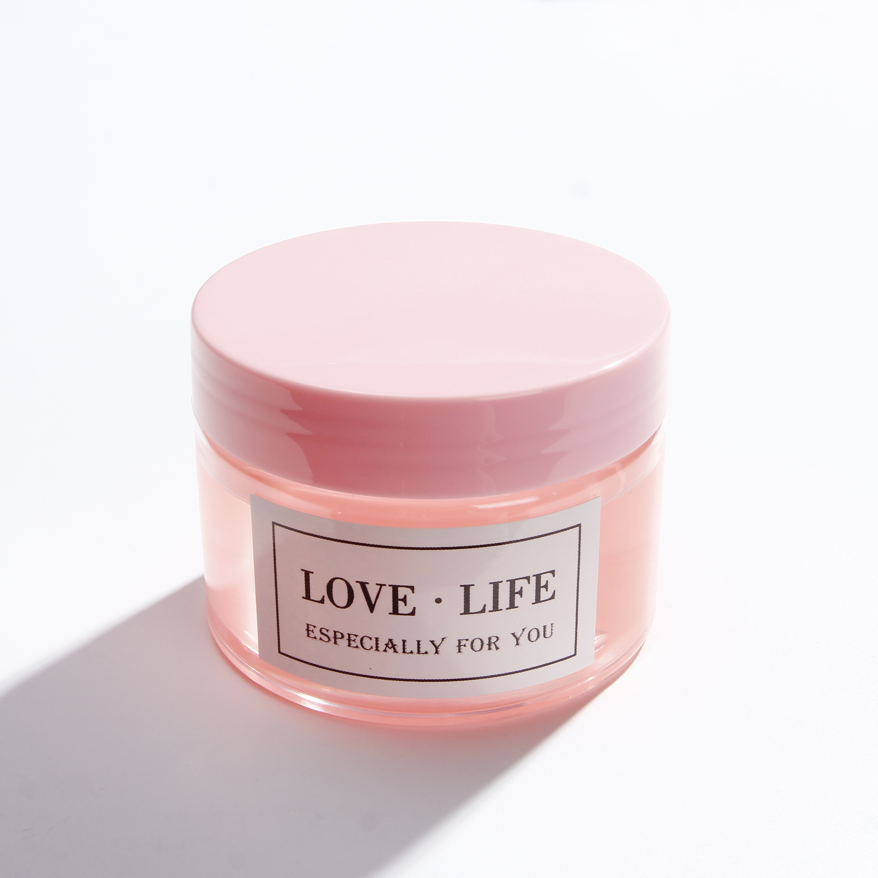 120ml 4 oz Pink Plastic Jars with Lids Body Cosmetic Containers
