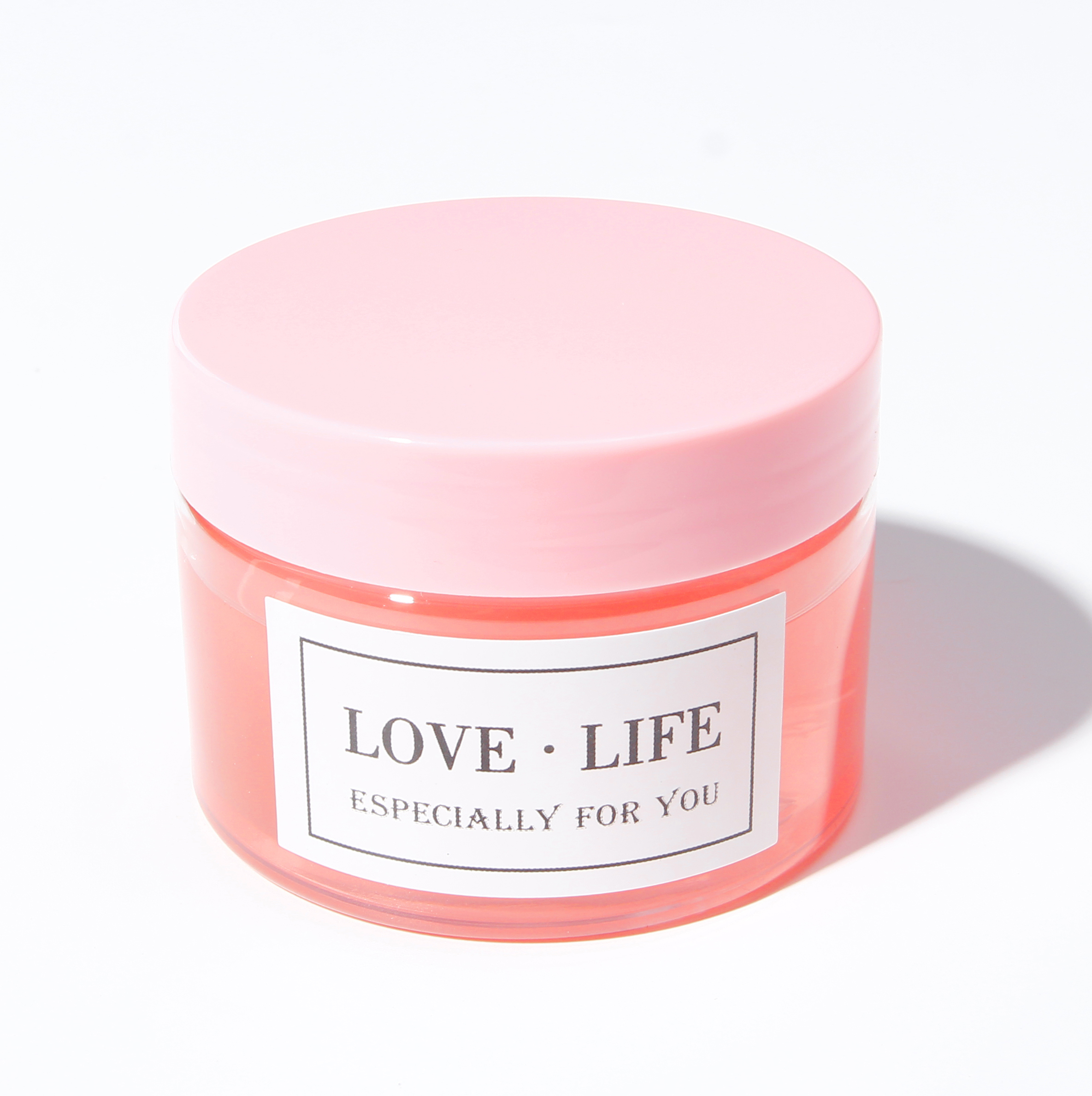 120ml 4 oz Pink Plastic Jars with Lids Body Cosmetic Containers