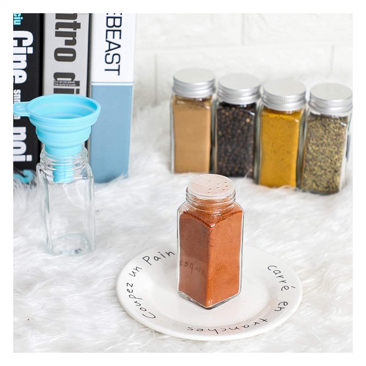 120ml 4 oz Spice Jars Small Glass Storage Jars With Lids