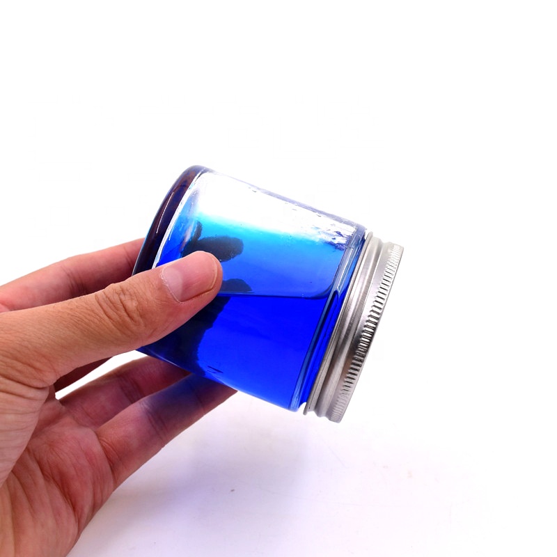 120ml 4 oz Wide Mouth Glass Peanut Butter Glass Jar Transparent round empty container glass bottles for spice nuts dried fruits