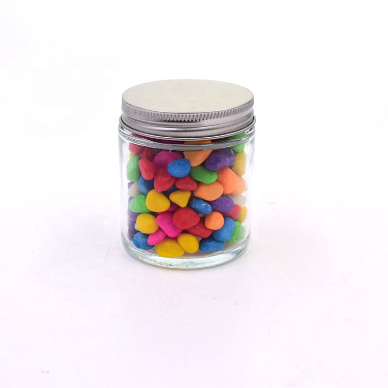 120ml 4 oz Wide Mouth Glass Peanut Butter Glass Jar Transparent round empty container glass bottles for spice nuts dried fruits
