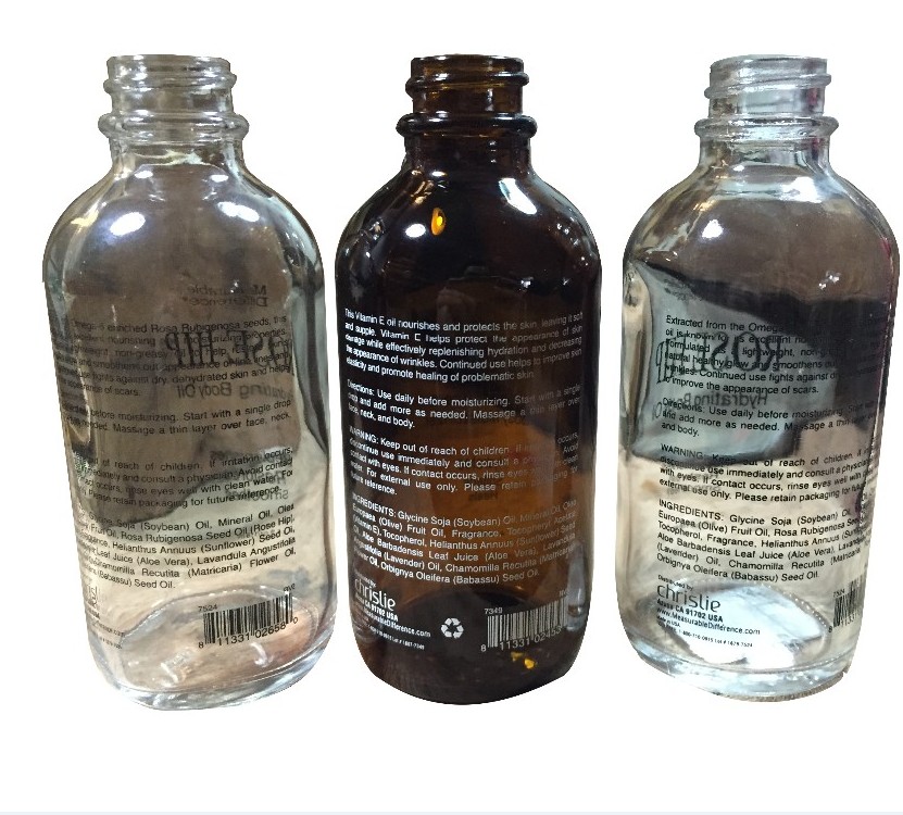 120ml 4 oz glass essential oil bottle with dropper