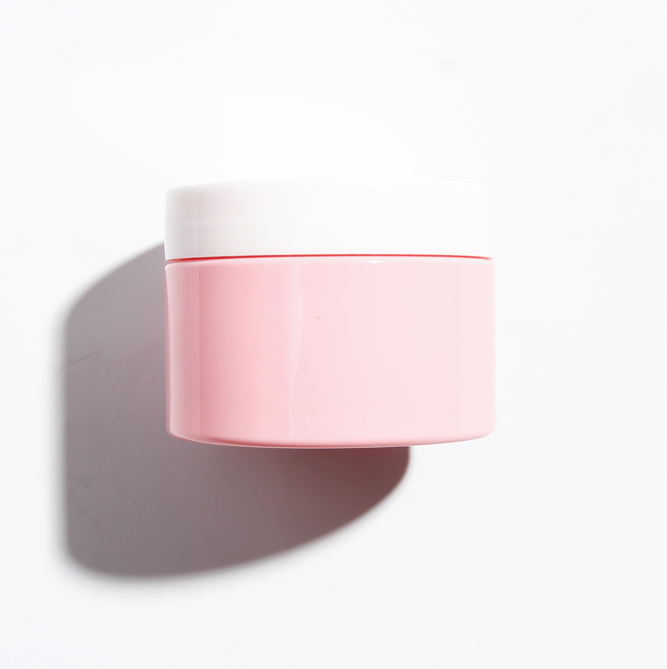120ml 4 oz plastic pink jar glossy cosmetic can