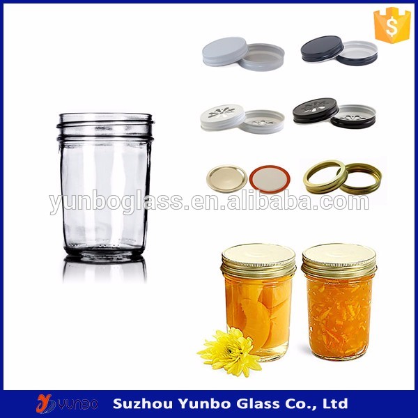 120ml 4oz Clear Mason Tapered Round Glass Jar with Silver Regular Lid