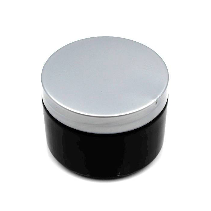 120ml 4oz Empty PET Body Butter Black Face Cream Cosmetic Plastic Jar