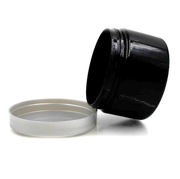 120ml 4oz Empty PET Body Butter Black Face Cream Cosmetic Plastic Jar