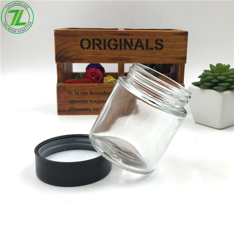 120ml 4oz Straight Sided Glass Jar Weeds Jar Child Resistant Jar With Child Proof Lid