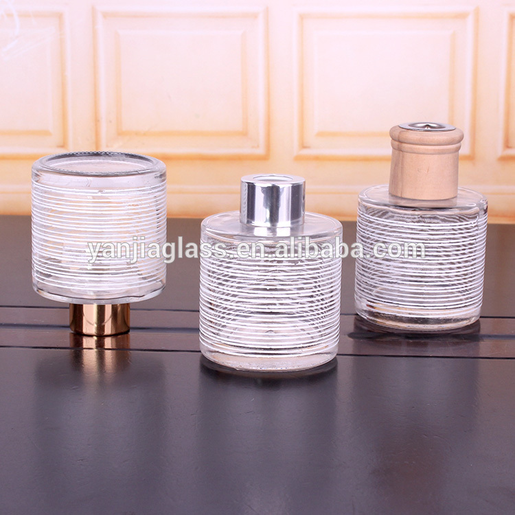 120ml 4oz round aroma bottle clear for reed diffuser perfume glass bottls