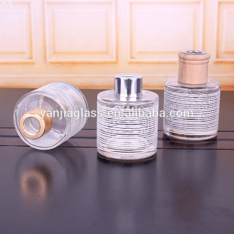 120ml 4oz round aroma bottle clear for reed diffuser perfume glass bottls
