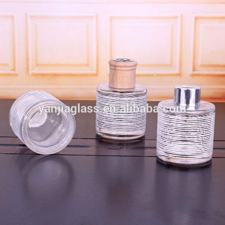 120ml 4oz round aroma bottle clear for reed diffuser perfume glass bottls