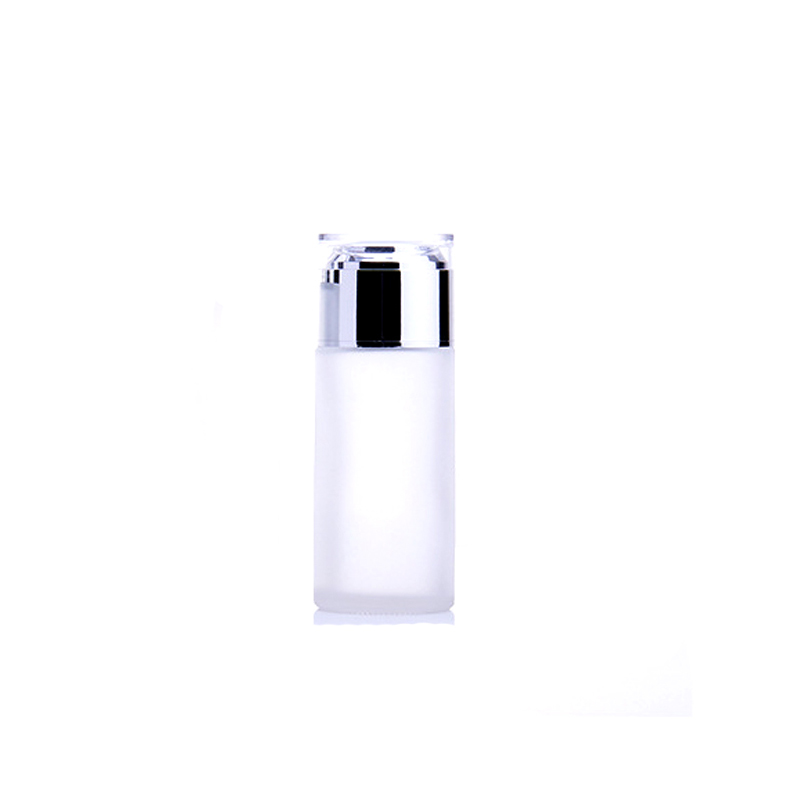 120ml 50g 100g Facial cream Cosmetic lotion scrub frosted glass cosmetics jars and bottle set