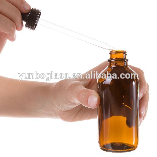 120ml Amber Glass Bottle with Ejuice Vape Glass Dropper