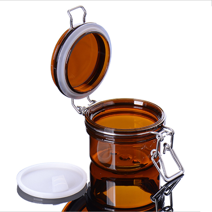 120ml Amber Pet Plastic Cosmetic Packaging Container Jar