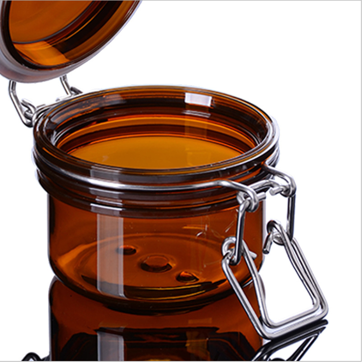 120ml Amber Pet Plastic Cosmetic Packaging Container Jar
