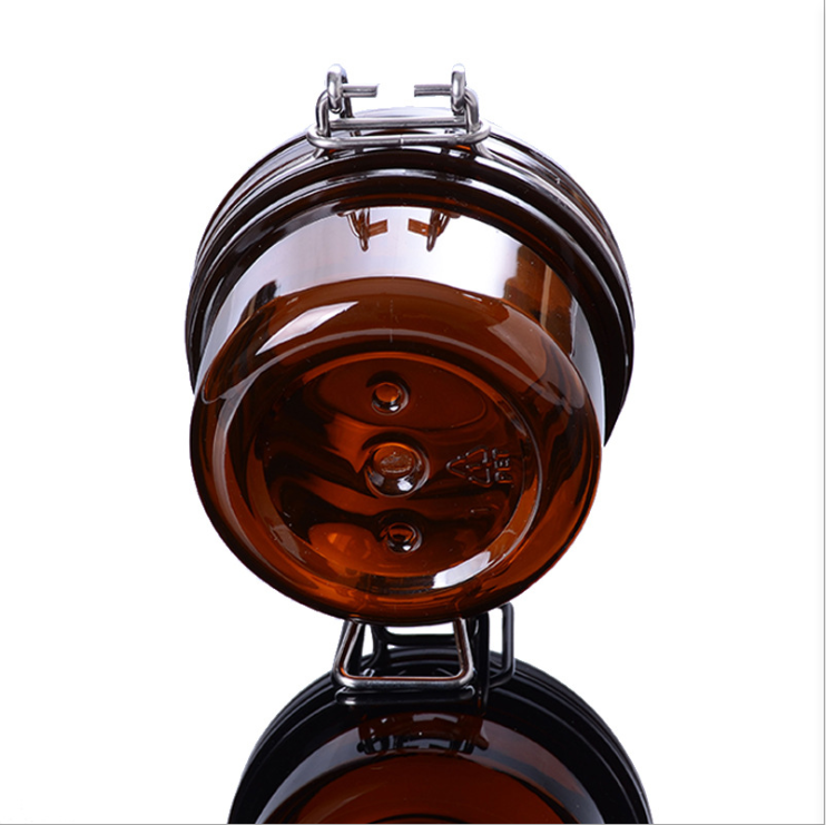 120ml Amber Pet Plastic Cosmetic Packaging Container Jar