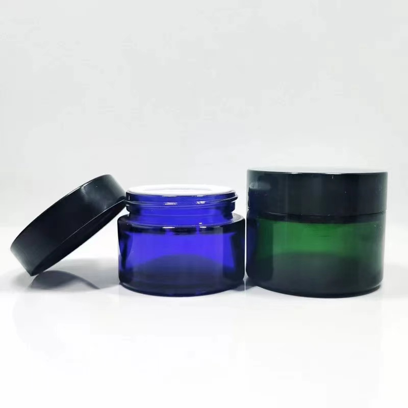 120ml Glass Bottle Cream Jar Wood Grain Cap Plastic Cap Glass Bottle