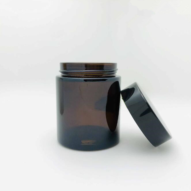 120ml Glass Bottle Cream Jar Wood Grain Cap Plastic Cap Glass Bottle