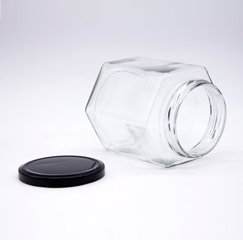 120ml Hexagonal Shape Honey Jar with Lid for Store Food for free samples