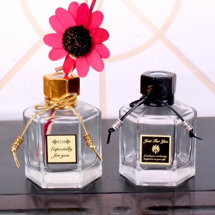 120ml Home decoration hexagonal aromatherapy aroma difuser perfume bottle