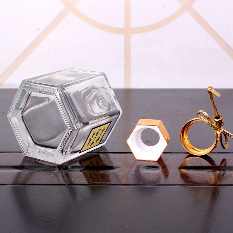 120ml Home decoration hexagonal aromatherapy aroma difuser perfume bottle