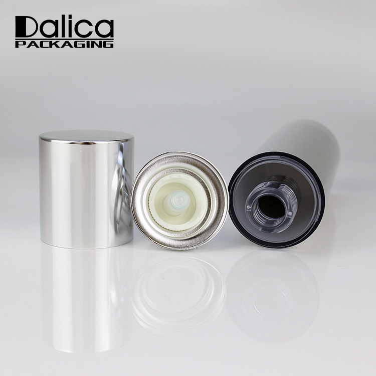 120ml New design wholesale brush silver airless pump bottle packaging