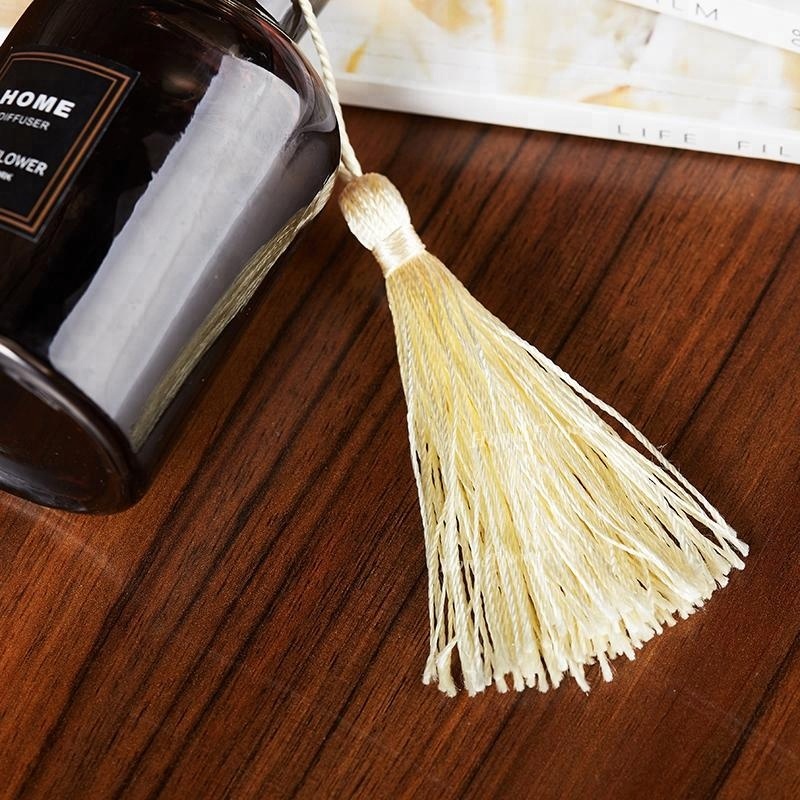 120ml Rubber Stopper Amber Color Reed Diffuser Glass Bottle with Tassel