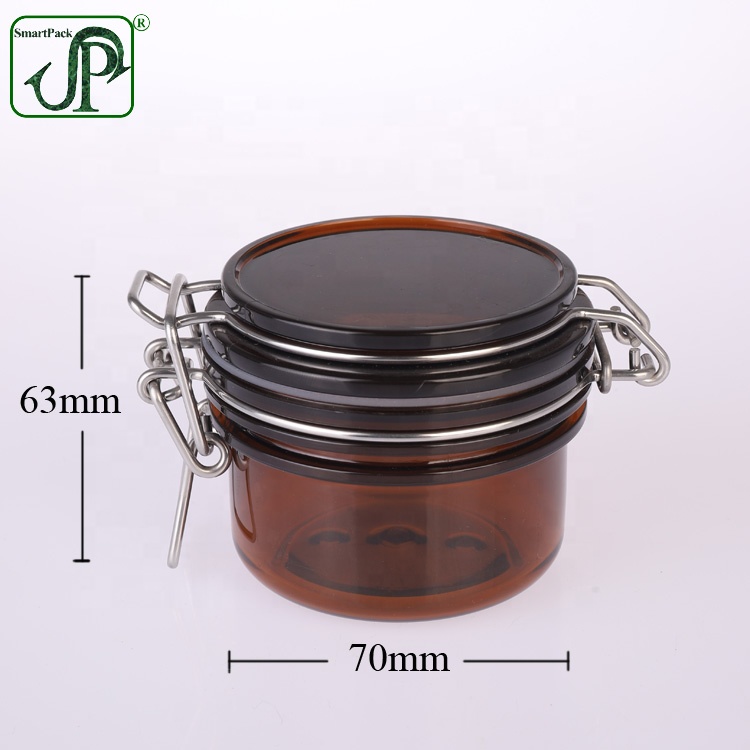 120ml amber Wire Bale Body Scrub Jar body butter jar