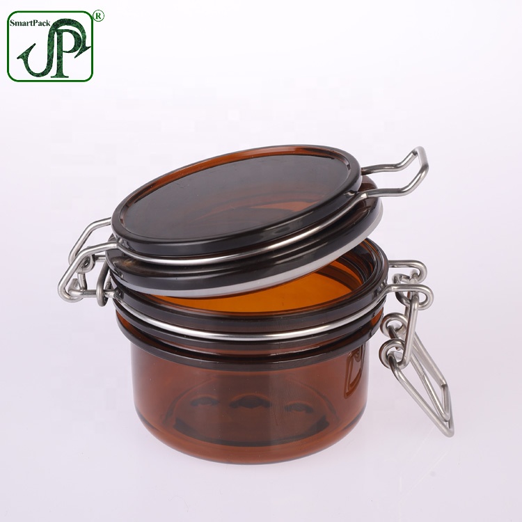 120ml amber Wire Bale Body Scrub Jar body butter jar