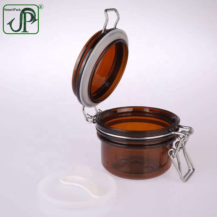 120ml amber Wire Bale Body Scrub Jar body butter jar